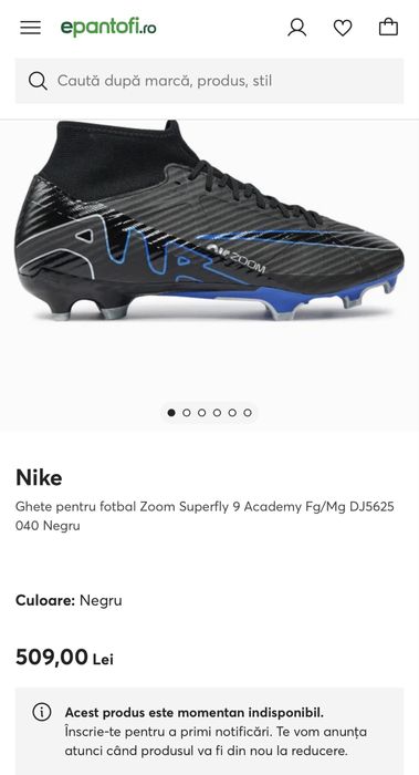 Ghete fotbal Nike Zoom SuperFly 9 Academy