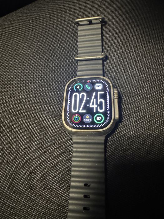 Apple watch ultra 1 49mm 91% baterie titan natural safir