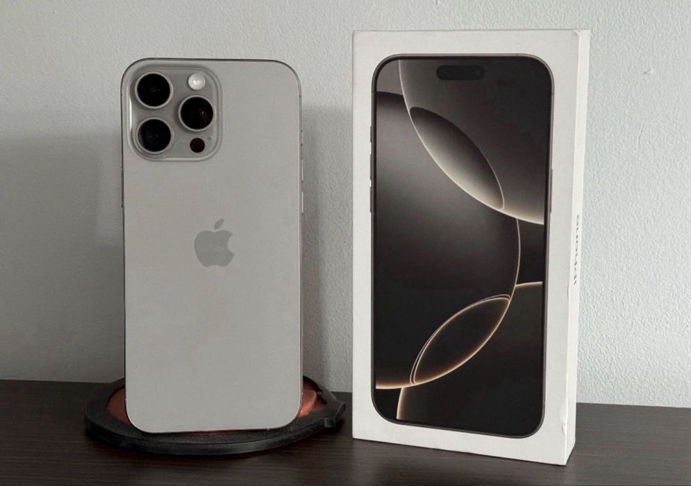 Iphone 16 Pro Max; 512 GB; Natural Titanium; Ca Nou; Factura MediaGalaxy