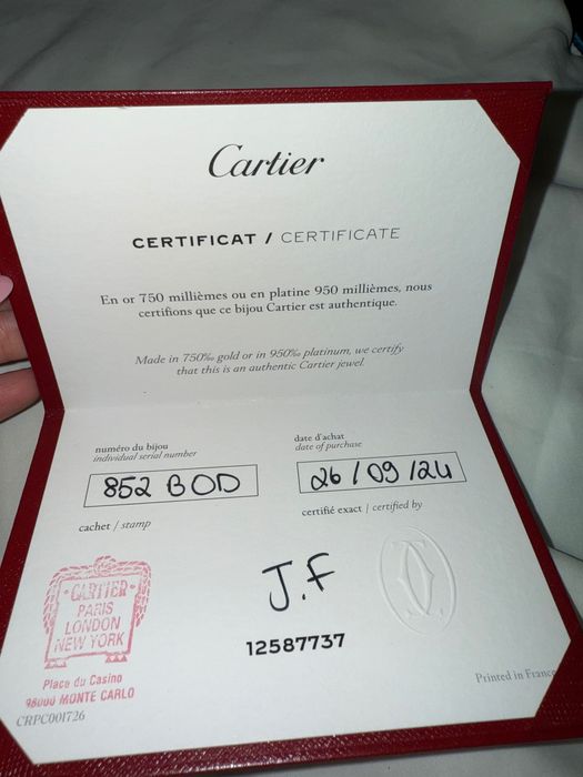 cartier d amour necklace S