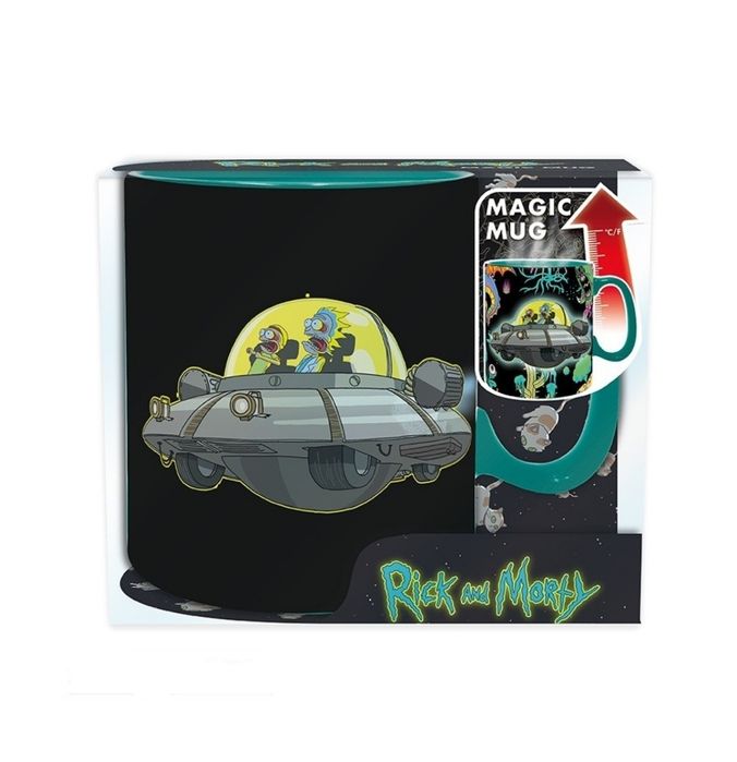 Cana termosensibila ABYSTYLE RICK AND MORTY Heat Change Mug Spaceship,