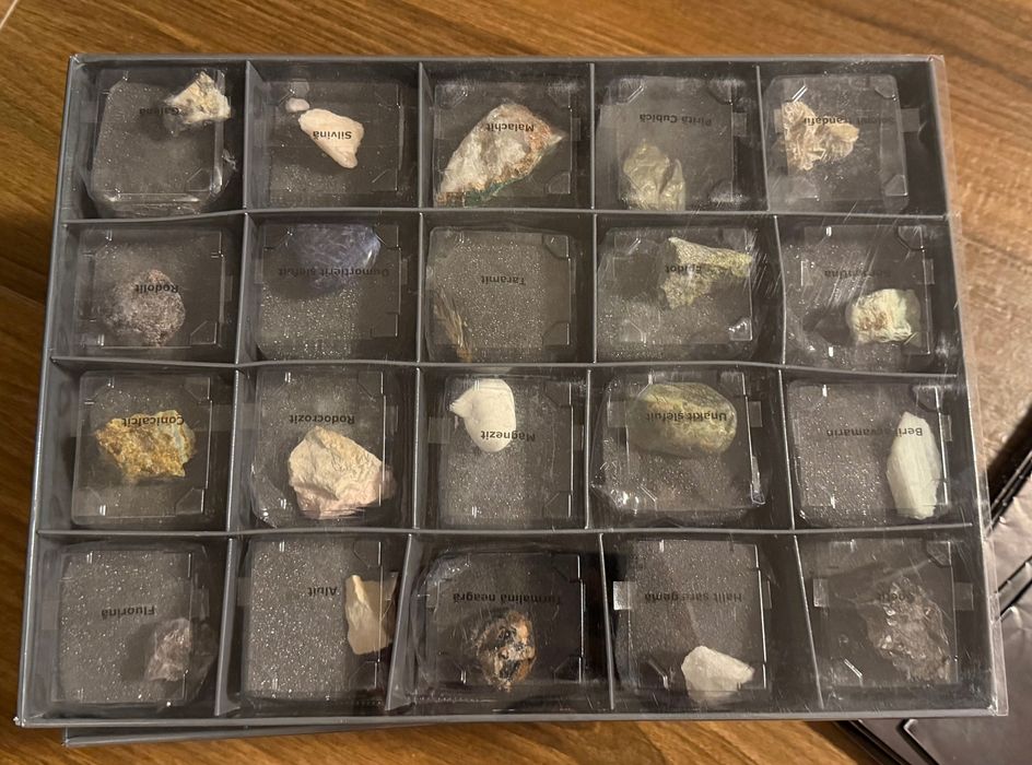 Colectia Mineralele Pamantului 80/80 completa (cutii individuale + revistele aferente)