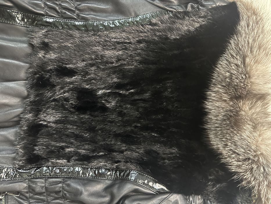 Куртка кожаная с мехом