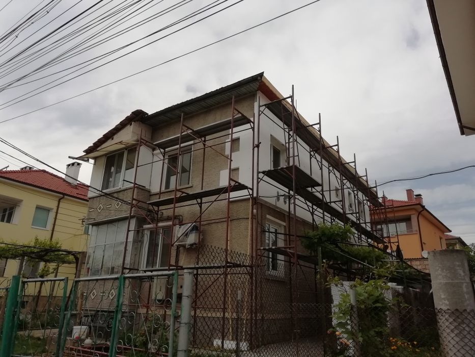 Топлоизолация със скеле и алпийски способ