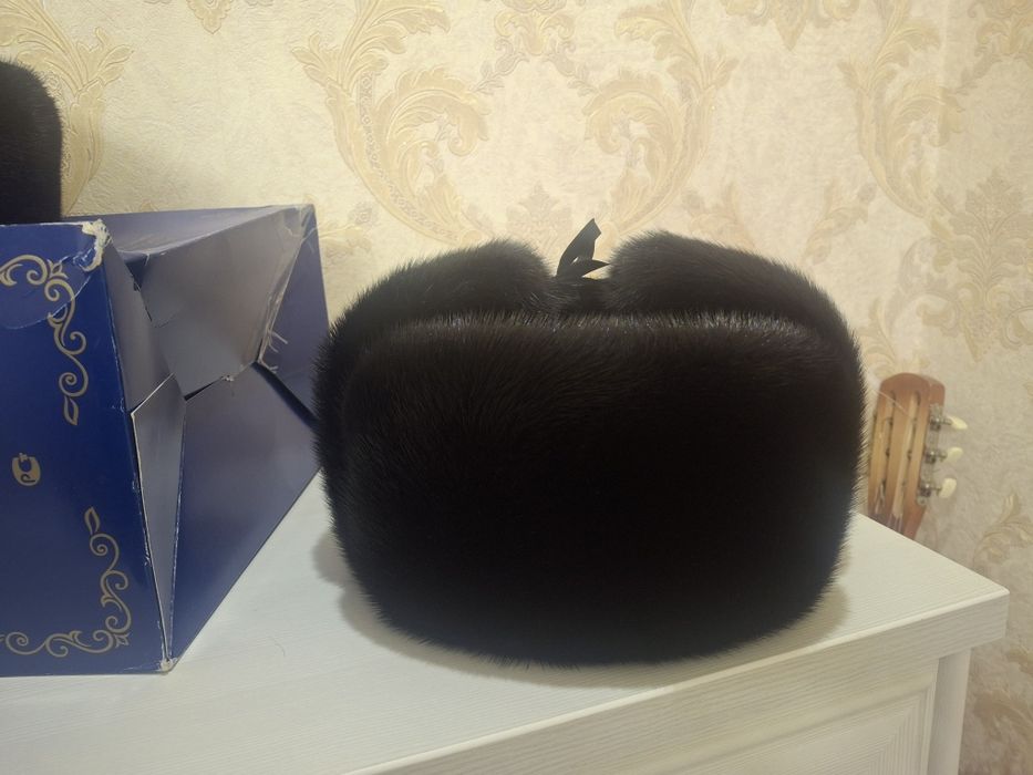 Шапка ушанка мех норки