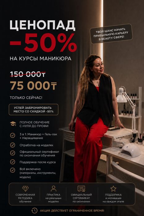 Обучения Мастер маникюра с 0