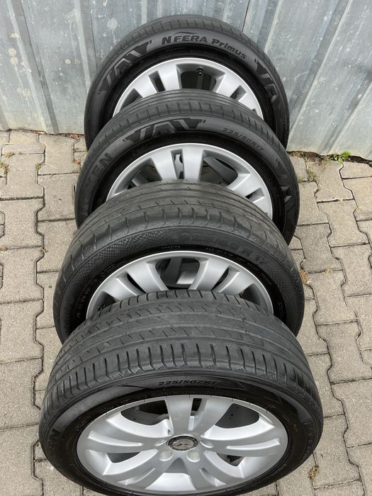 Jante aliaj 5x112mm, anvelope vara 225/50 R17, Mercedes, Audi, Seat Skoda VW