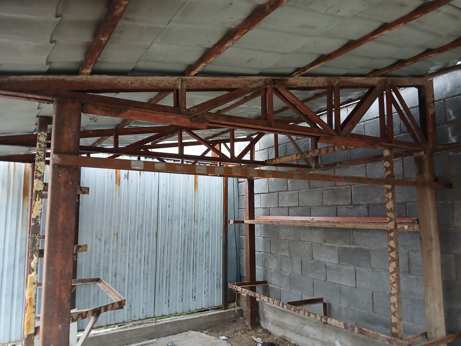 Металлический навес 6×3 м — прочный