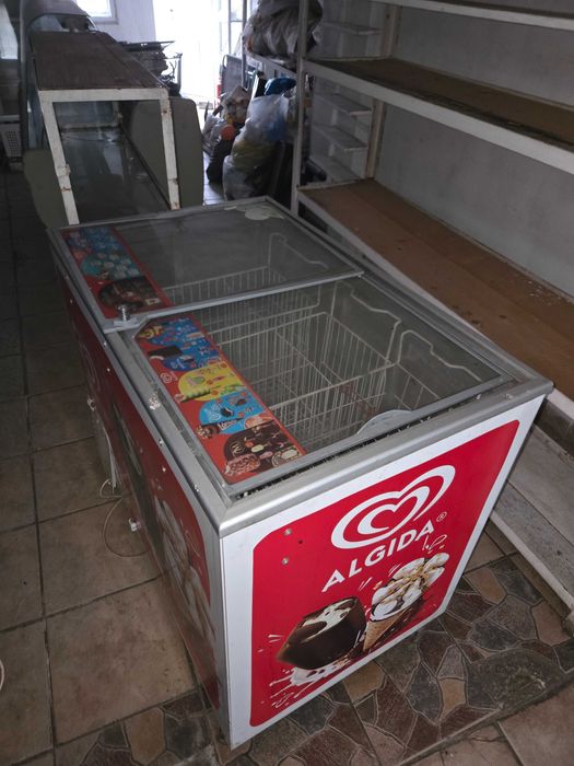 Pachet echipamente frigorifice comerciale – Vitrină Zuzu + 2 Lăzi înghețată (Algida & Amicii)