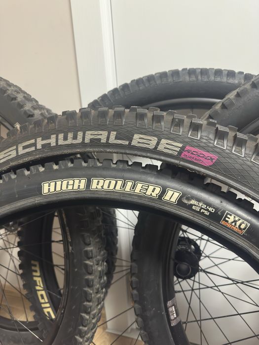 Капли и гуми Dt swiss; hope; race face; maxxis; E*13