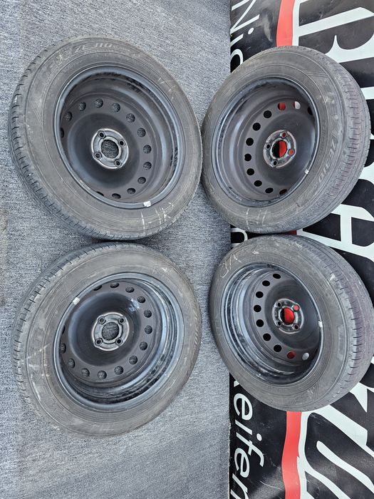 Jante Tabla 14'' 4x100+Cauciucuri 185-70-14''-OpelCorsa/Meriva/Agila