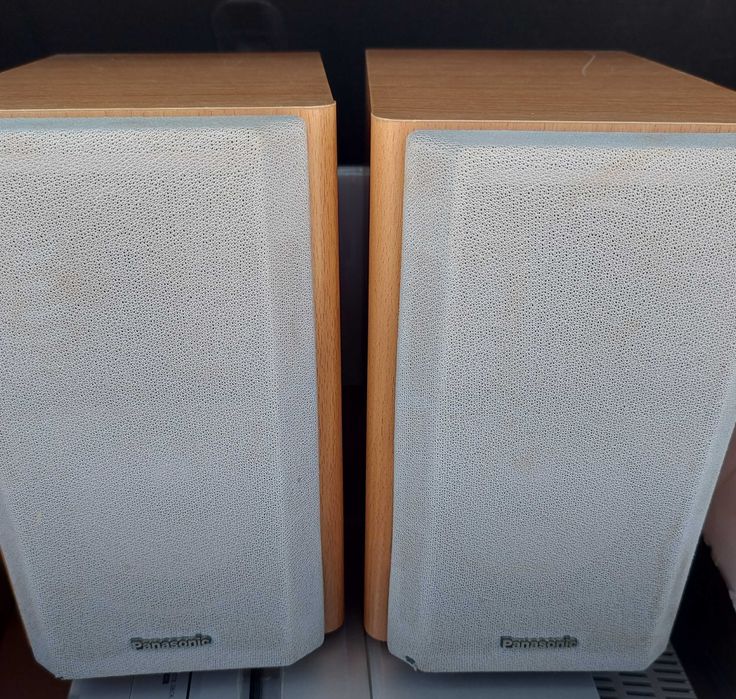 Combina audio Panasonic SA-PM10 + boxe + telecomandă, perfect funcțională