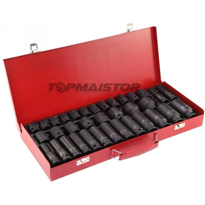 НЕМСКИ Вложки 1/2" Stahlmayer 35 Части + Подарък ЛЕД ФЕНЕР