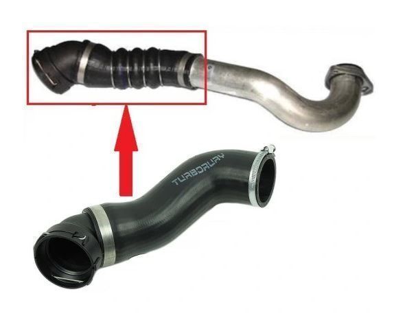 Furtun intercooler, supraalimentare Bmw Seria 5 E60/E61 2003-2010, diametru 54 mm, cauciuc, 2017PT-5