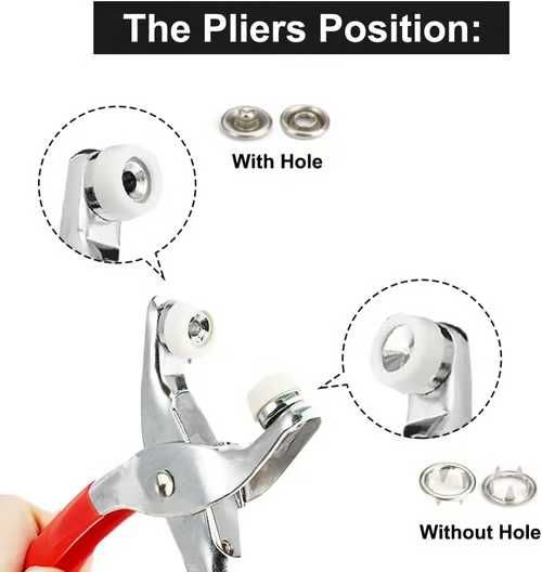 Kiyim va matolarga  tugma qadaydigan pistolet toplami