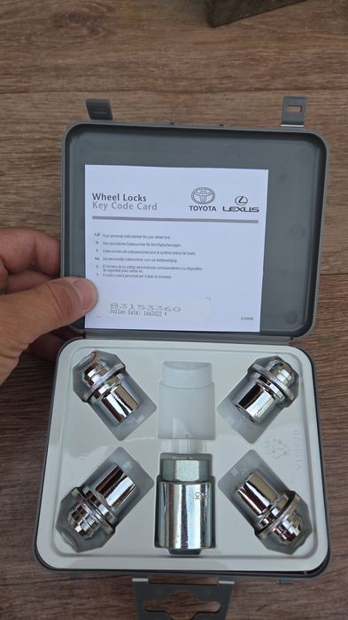 Гайки секретки на колеса.