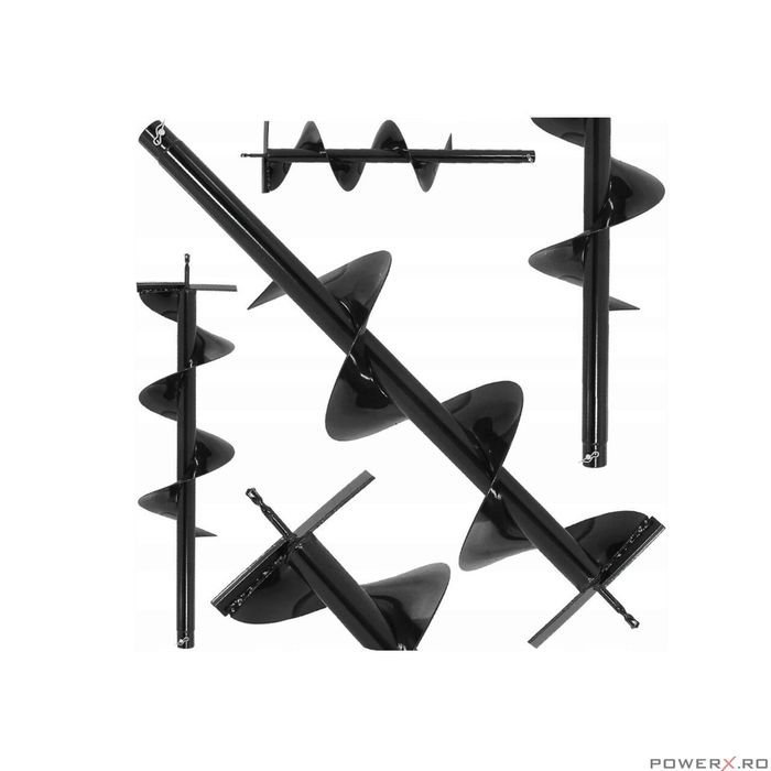 Burghiu pamant 20 cm x 80 cm, pentru motoburghiu, Verke