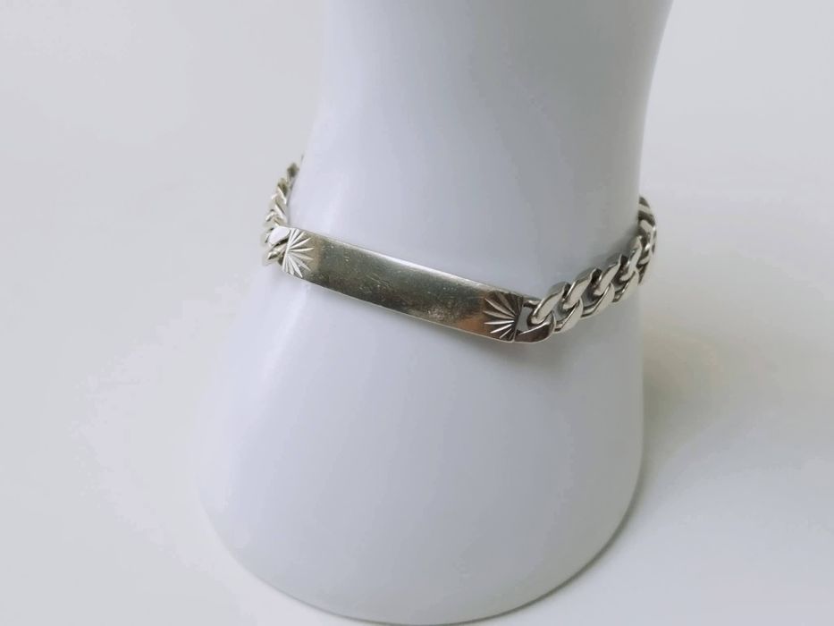 Veche bratara masiva din argint de 925