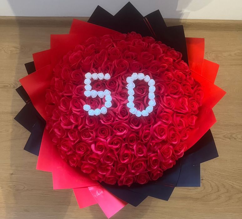 Buchet flori sapun