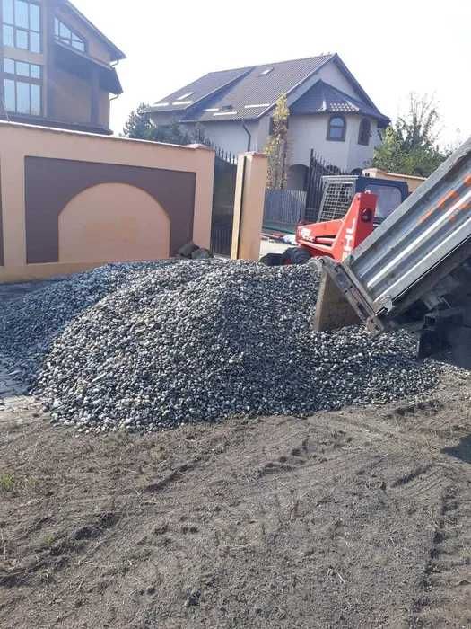 Nisip balastru calcar granit gri margaritar compost griblura asfalt