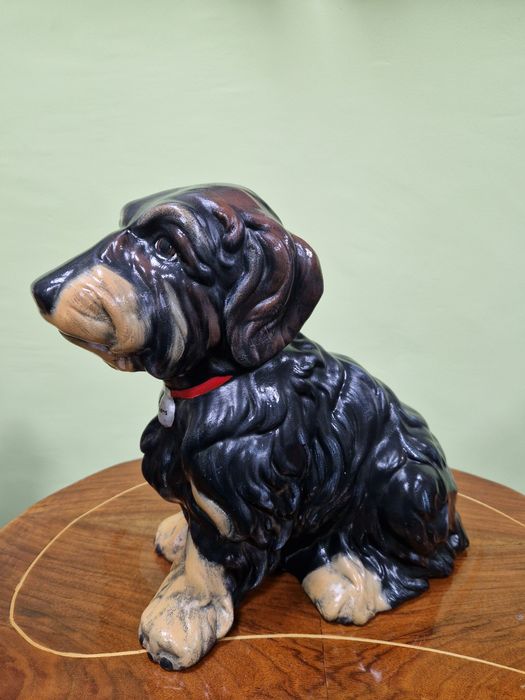 Страхотна антикварна немска керамична фигура статуетка