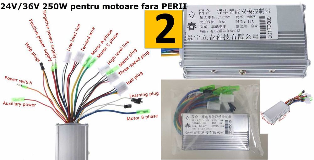 Controler bicicleta electrica /scuter 36V/1000W, 48V/1000W 1500W Noi!