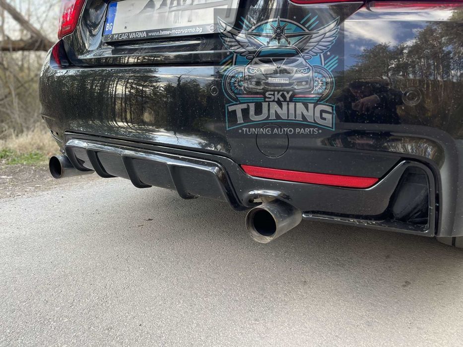 Дифузьор / добавка за задна броня за БМВ Ф32-Ф36 / BMW F32-F36 4