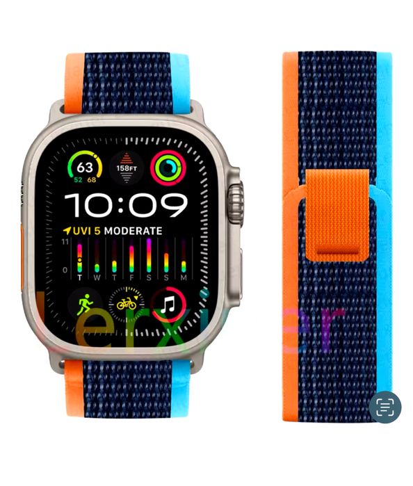 Curea/Husa Sintetica Incarcator Compatibil Iphone Apple Watch Ultra