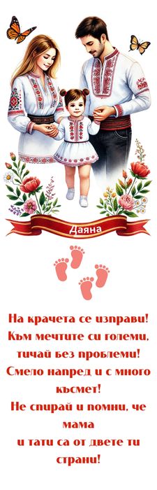 Персонализирана пътека за Прощъпулник с български мотиви!