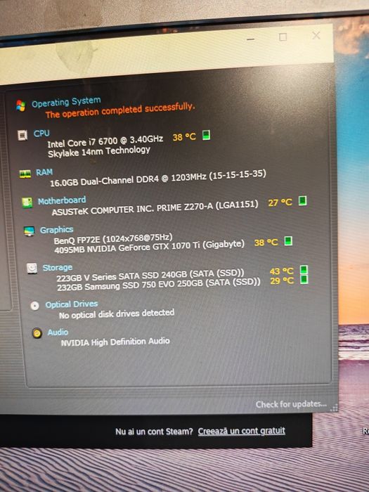 Vând PC foarte bun gaming Light