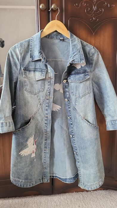 Джинсовый женский кардиган