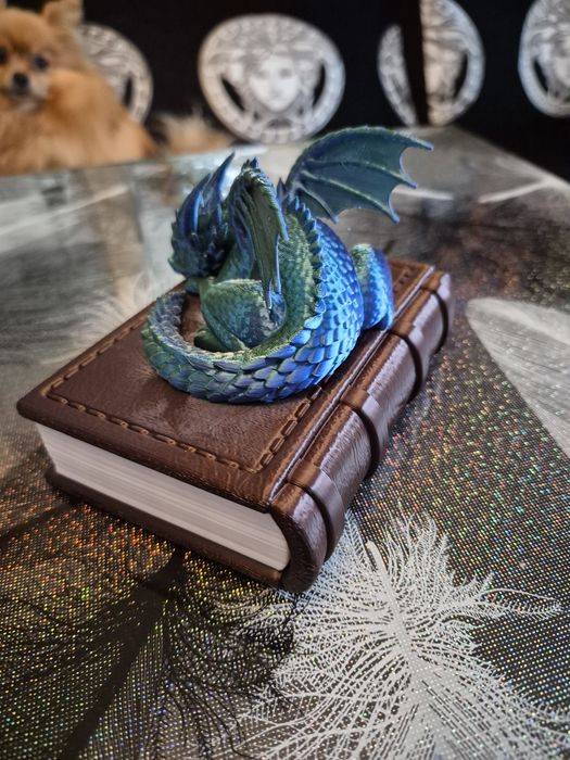 Кутийка книжка със спящ дракон