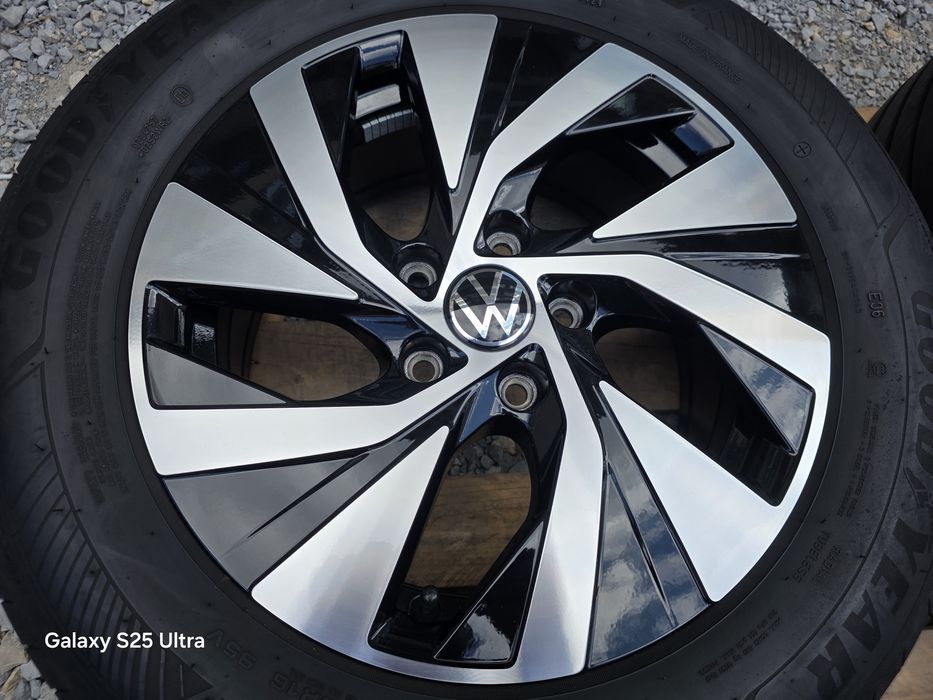 Лети джанти 16ки 5х112 VW + летни гуми 215/60/16 GoodYear