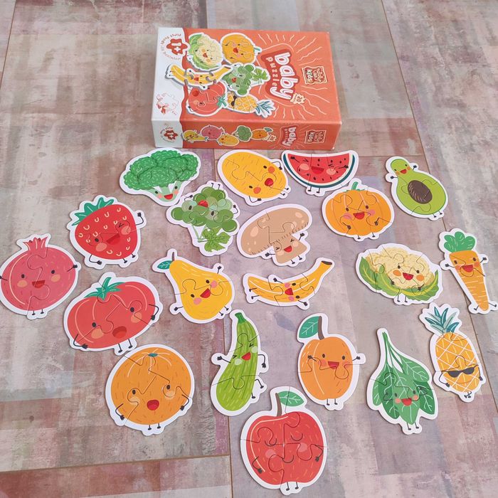 Лот от 3 пъзела 1-2 г Пепа Коли плодове