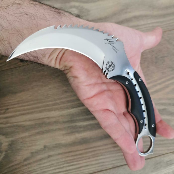Тактически нож Karambit Карамбит с полимерна или кожена кания Тод Бег