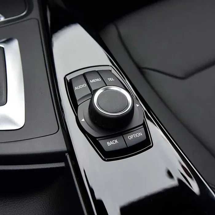 Ornament joystick navigatie negru lucios BMW Seria 3 F30 F34 4 F33 F36