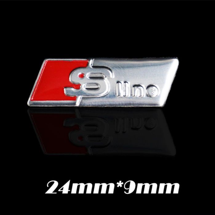 Emblema S-line volan metal Refit AUDI Q5 Q7 A1 A3 A4 A5 A6