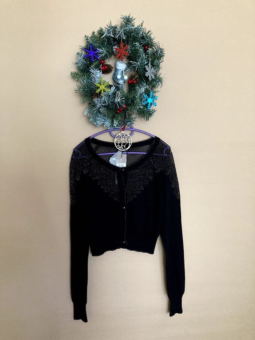 Чисто нова черна жилетка с ламе Vero Moda - размер S