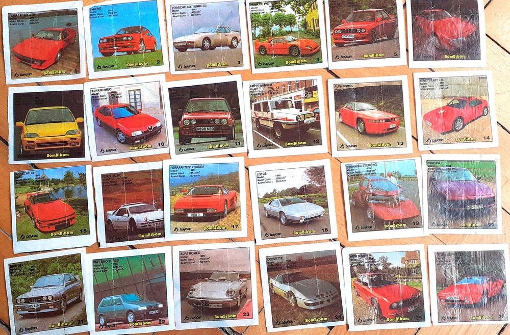 Картинки от дъвки Turbo, BomBibon, Lazer/ Ulker/, Ninja