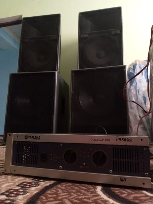 Усилитель колонки комплект 4 к.ват 1.800y.e.