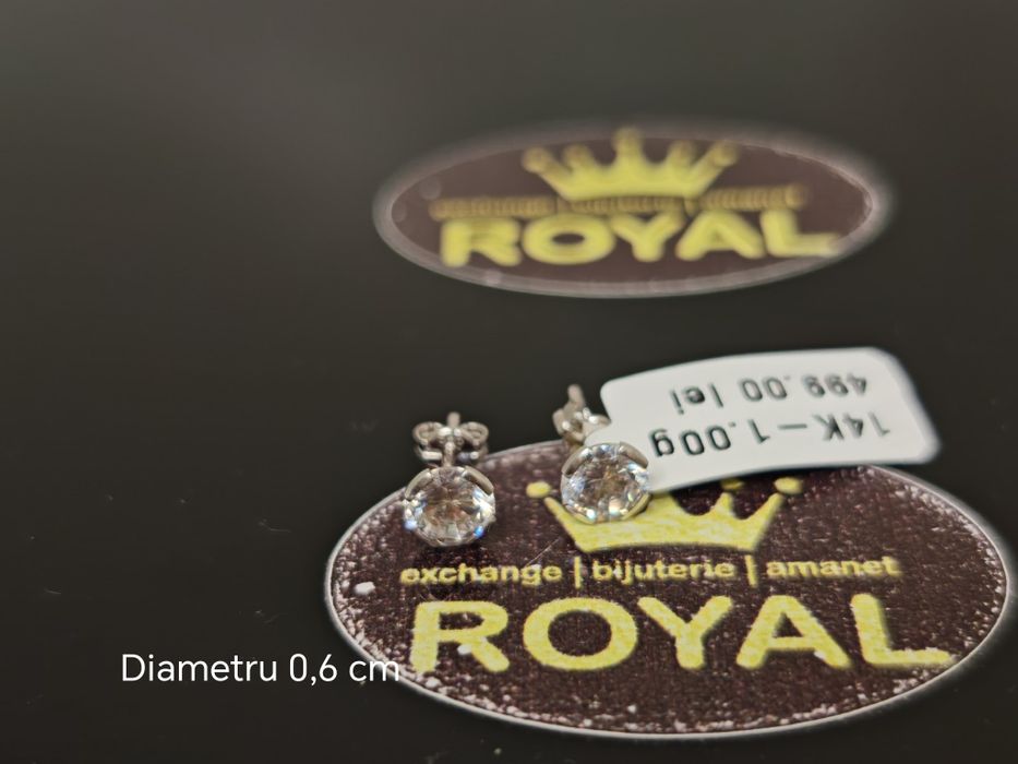 Bijuteria Royal: Cercei aur 14k/1.00 gr