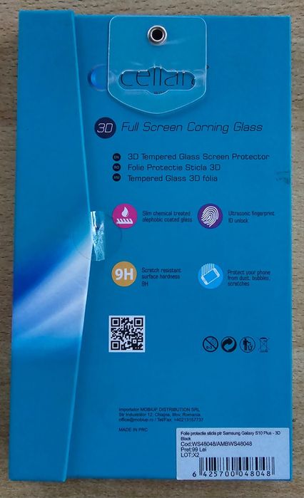 Folie sticla Samsung Galaxy S 10 plus- NOU