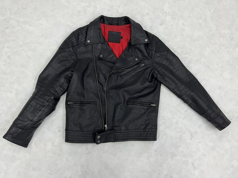 Кожаная куртка косуха ASOS