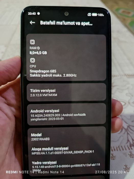 Redmi  note 12 mind night 8/256gb