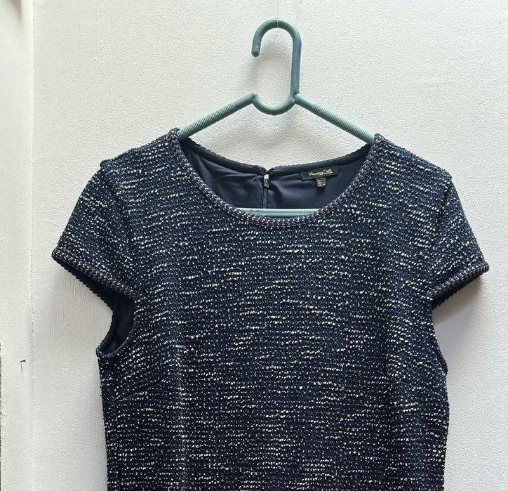 Rochie office Massimo Dutti, bleumarin