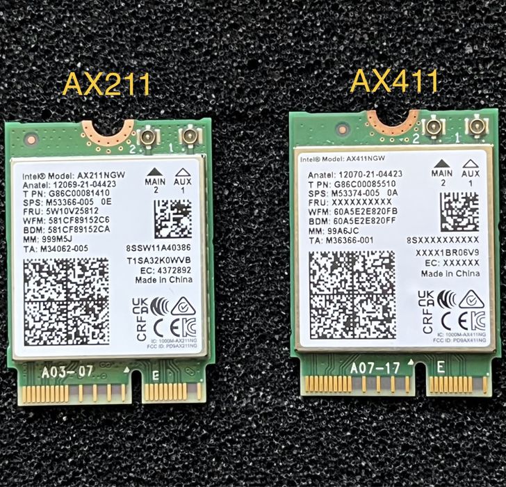 Intel AX210/AX211/AX411-wifi 6e