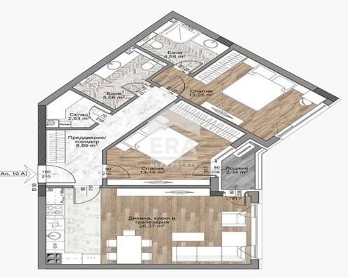 Продава се Тристаен апартамент в София, Младост 4 - 102 кв.м за 1204 €/кв.м - Снимка #5