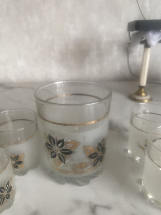 Набор доя льда, стекло, с рисунком
