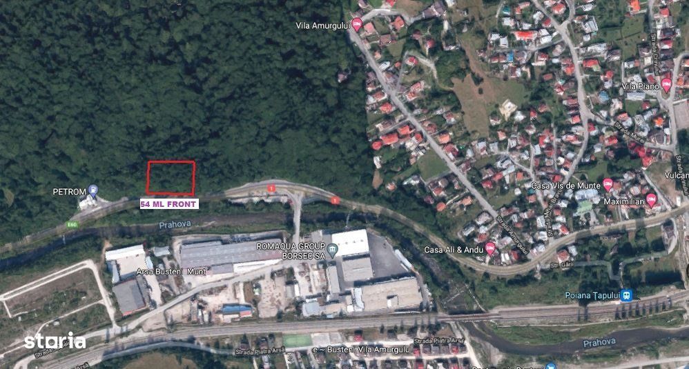 Teren intravilan 2500m² - DESCHIDERE 54 ML ~  BUSTENI