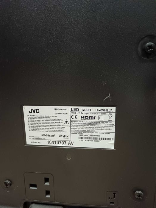 LED телевизор JVC 40" – модел LT-40V65LUA